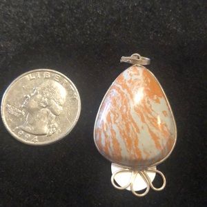 Painted Jasper pendant